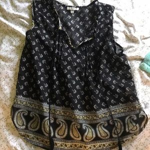 Black Thin Summer Loose Tank